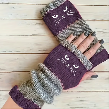 💥Buy 2 Get 1 Free(Must Add 3 Items to Cart) — Cute Women’s Knitted Cat Gloves🐱