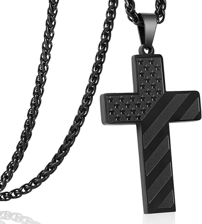 🏆Flash Sale⚡ 50K+ SOLD! Almost Gone-💥Flag Cross Necklace