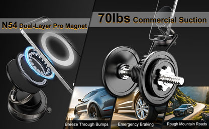 💥2025 Upgraded high-grade material🔥✨360° Adjustable Vacuum Magnetic Phone Holder