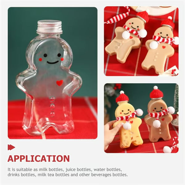 Gingerbread Man Juice Bottles🎄🍪 | DIY Christmas Decorations