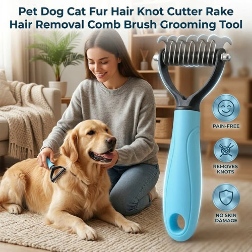 Pet Grooming Tool, Universal Detangling Comb for Dogs and Cats