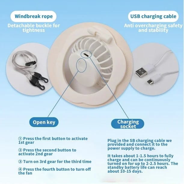 🧊Walk with Your Own Air Conditioner – Stay 10℃ Cooler Under the Blazing Sun!