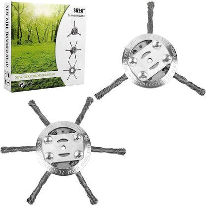🔥Last Day 49% OFF - 🔥Universal Steel Wire Trimmer Head Replacement-Heavy-Duty Weed Brush Cutter