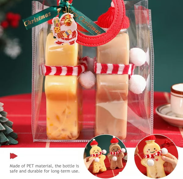 Gingerbread Man Juice Bottles🎄🍪 | DIY Christmas Decorations