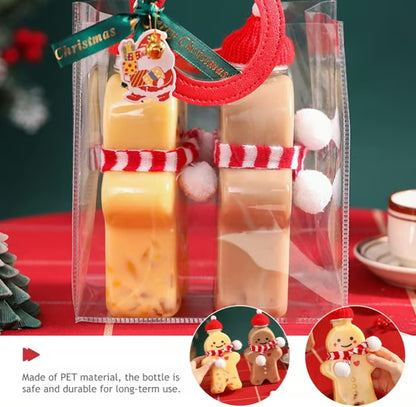 Gingerbread Man Juice Bottles🎄🍪 | DIY Christmas Decorations