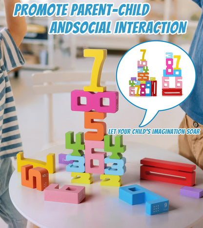 🥇Montessori-Inspired Wooden Number Building Blocks