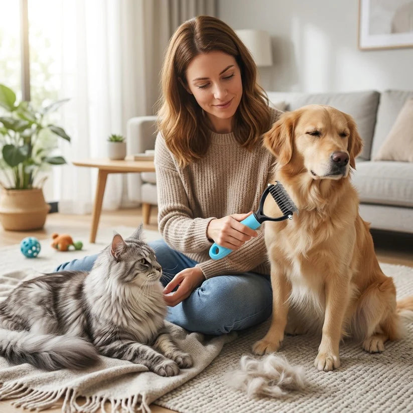 Pet Grooming Tool, Universal Detangling Comb for Dogs and Cats