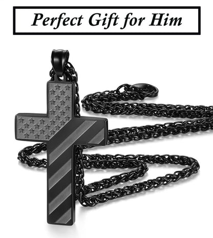 🏆Flash Sale⚡ 50K+ SOLD! Almost Gone-💥Flag Cross Necklace