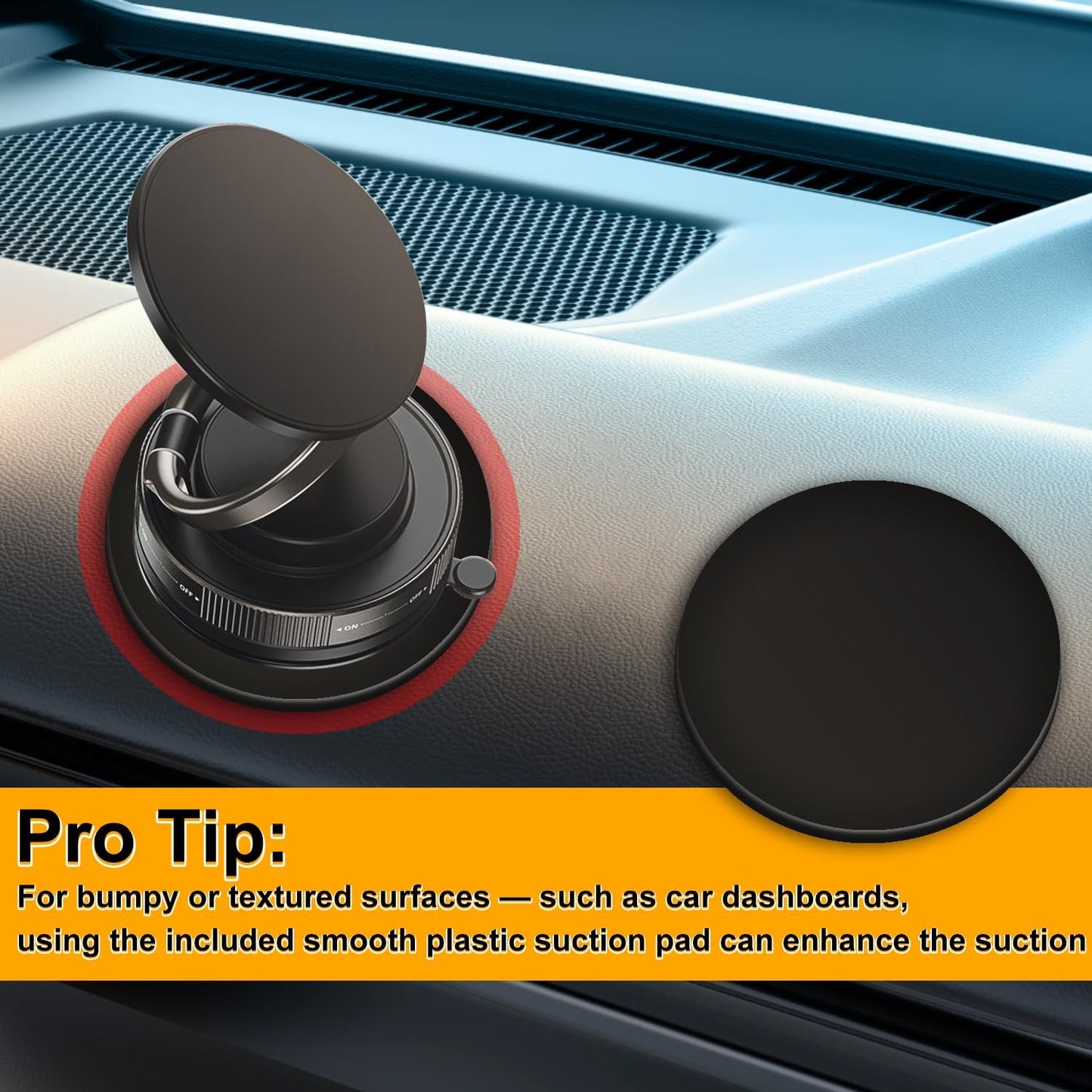 💥2025 Upgraded high-grade material🔥✨360° Adjustable Vacuum Magnetic Phone Holder