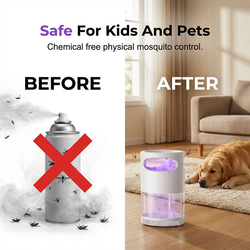 🥳2026 HOT SALE🥳💞50K+ SOLD & 50% OFF! 🦟 UV Mosquito Killer Lamp – quiet, USB, chemical-free. 🔇🌙